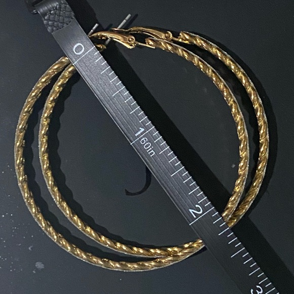 Gold toned hoop earrings - Picture 14 of 15